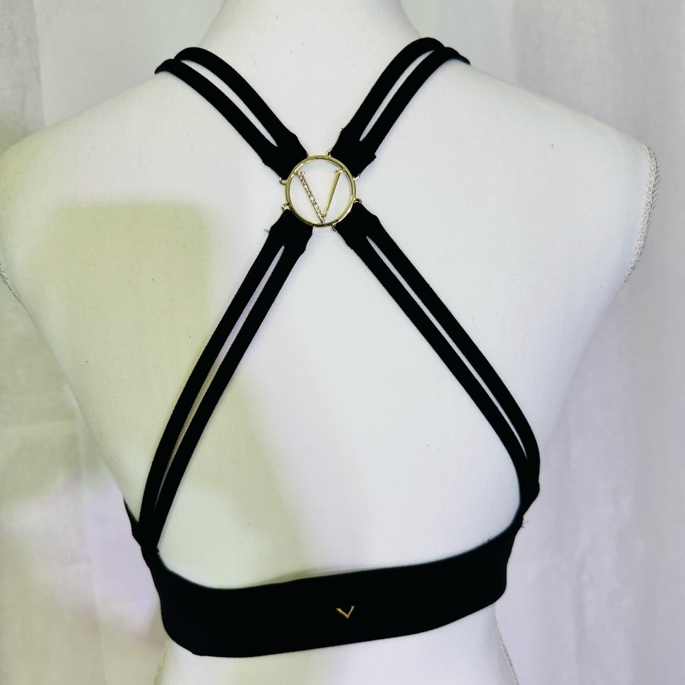 Victoria's Secret Black Double-Strap V-Ring Bralette